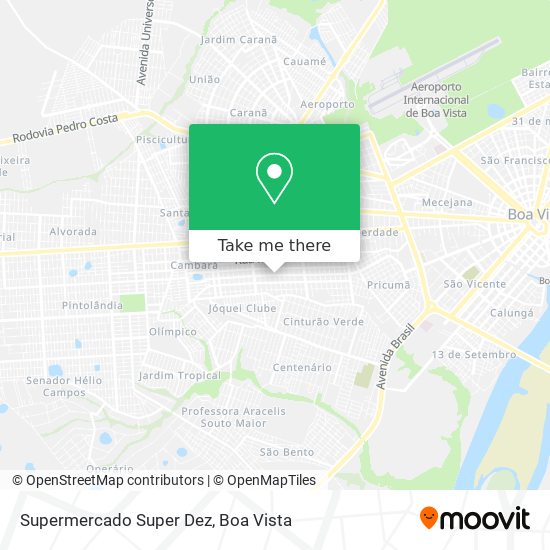 Supermercado Super Dez map