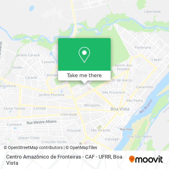 Centro Amazônico de Fronteiras - CAF - UFRR map