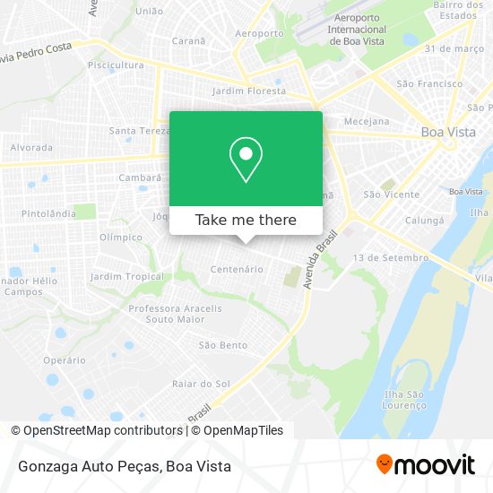 Gonzaga Auto Peças map