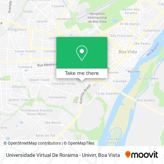 Mapa Universidade Virtual De Roraima - Univirr