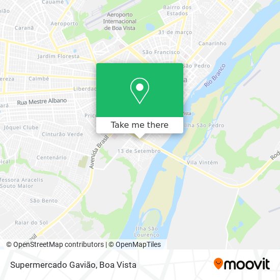 Mapa Supermercado Gavião