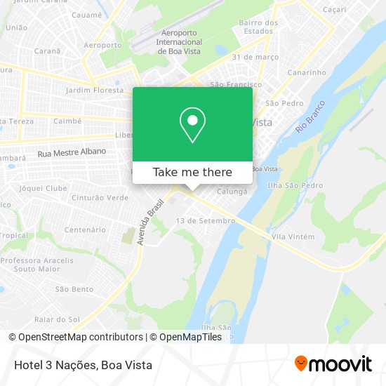 Hotel 3 Nações map