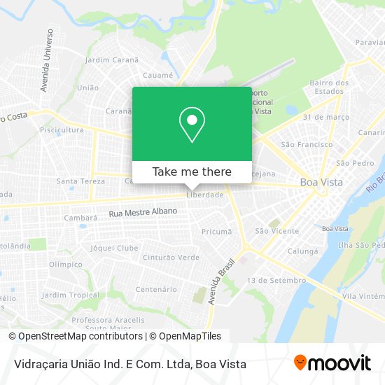 Vidraçaria União Ind. E Com. Ltda map