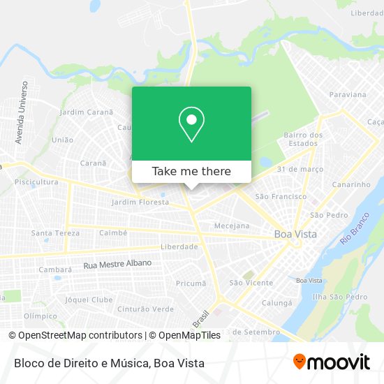 Bloco de Direito e Música map