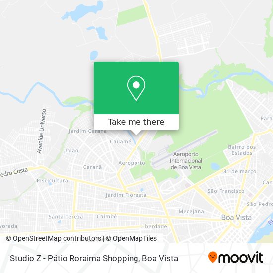 Mapa Studio Z - Pátio Roraima Shopping