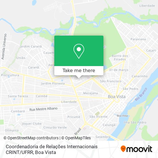 Coordenadoria de Relações Internacionais CRINT / UFRR map