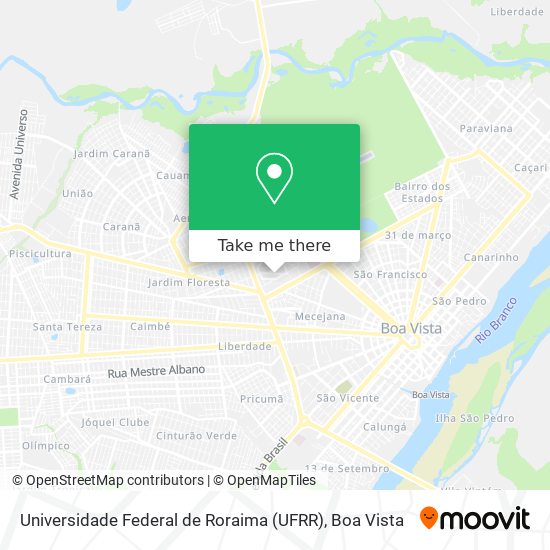 Universidade Federal de Roraima (UFRR) map