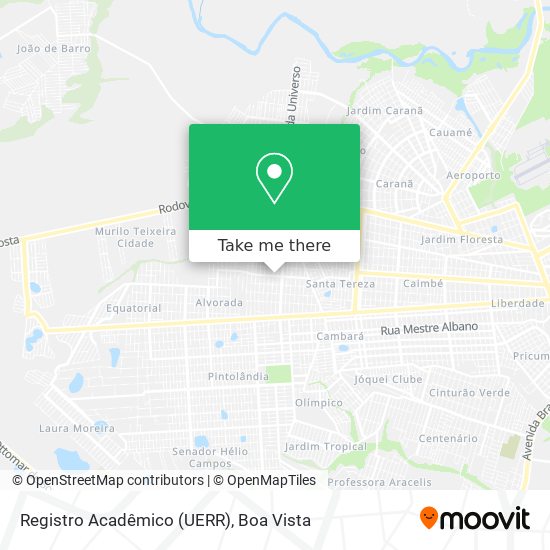 Registro Acadêmico (UERR) map