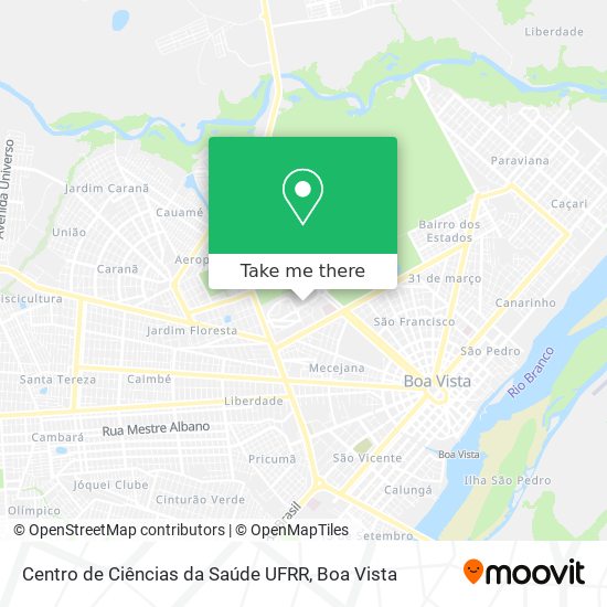 Centro de Ciências da Saúde UFRR map