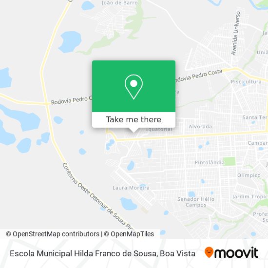 Mapa Escola Municipal Hilda Franco de Sousa