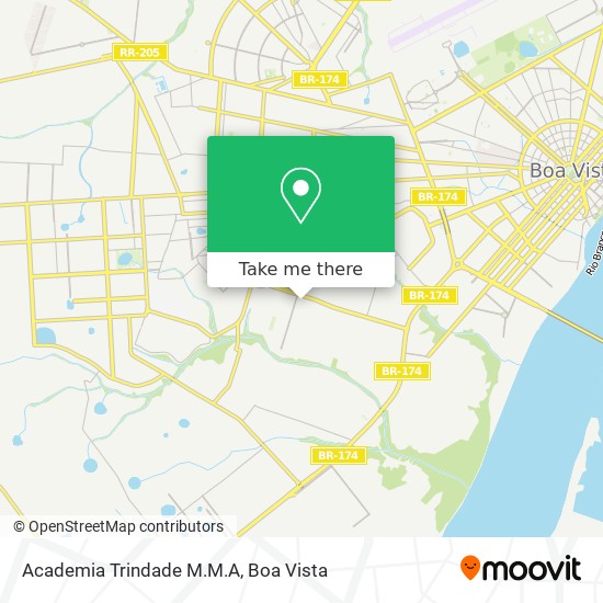 Mapa Academia Trindade M.M.A