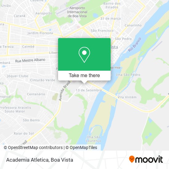Mapa Academia Atletica