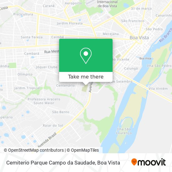 Cemiterio Parque Campo da Saudade map