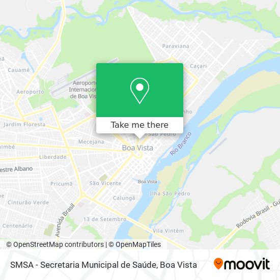 SMSA - Secretaria Municipal de Saúde map