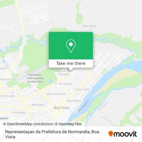 Representaçao da Prefeitura de Normandia map