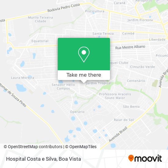 Hospital Costa e Silva map