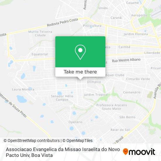 Associacao Evangelica da Missao Israelita do Novo Pacto Univ map