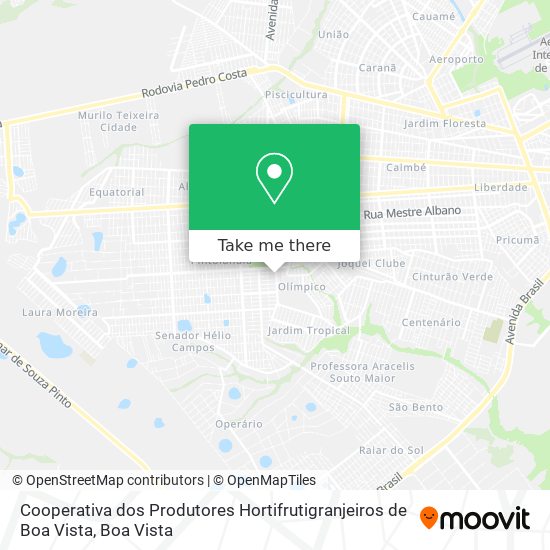 Cooperativa dos Produtores Hortifrutigranjeiros de Boa Vista map