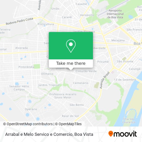 Arrabal e Melo Servico e Comercio map