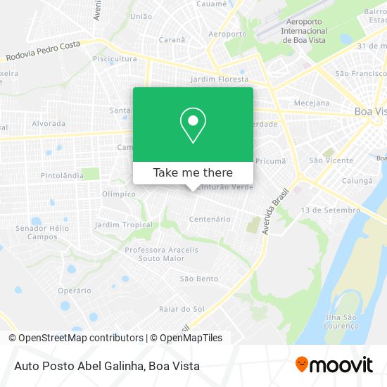 Mapa Auto Posto Abel Galinha