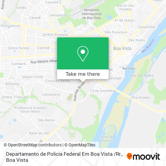 Departamento de Policia Federal Em Boa Vista /Rr. map