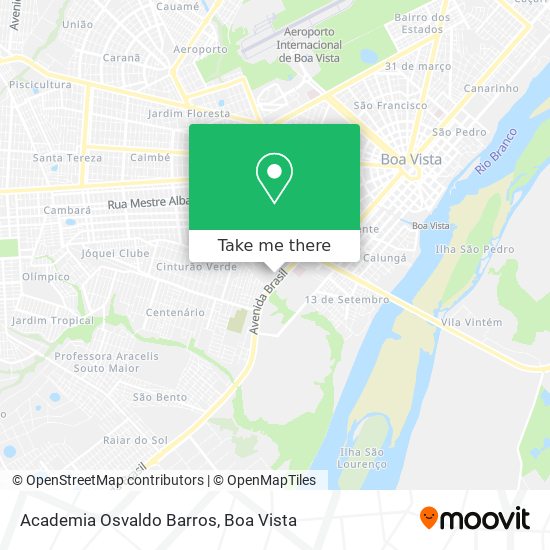 Mapa Academia Osvaldo Barros