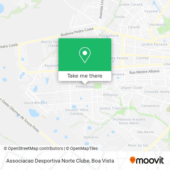 Mapa Associacao Desportiva Norte Clube