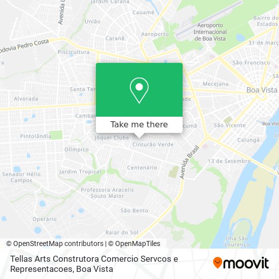 Tellas Arts Construtora Comercio Servcos e Representacoes map