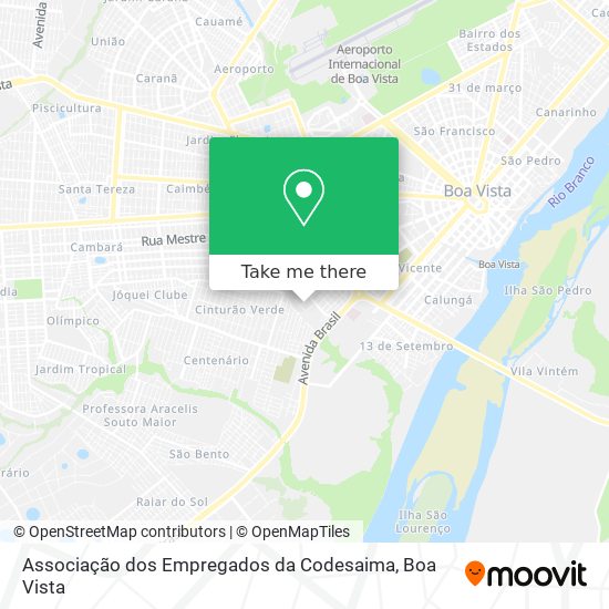 Associação dos Empregados da Codesaima map