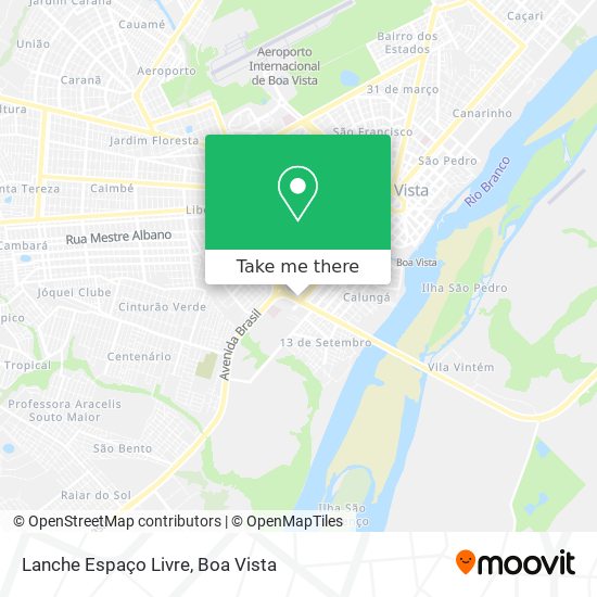 Lanche Espaço Livre map