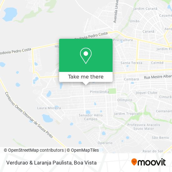 Verdurao & Laranja Paulista map