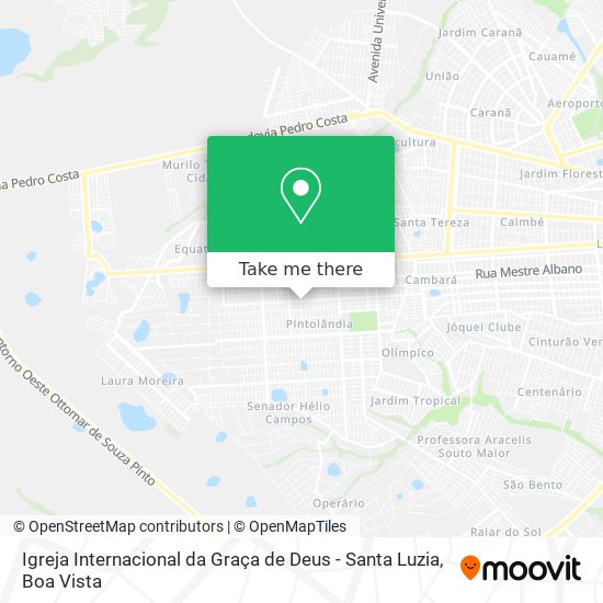 Igreja Internacional da Graça de Deus - Santa Luzia map