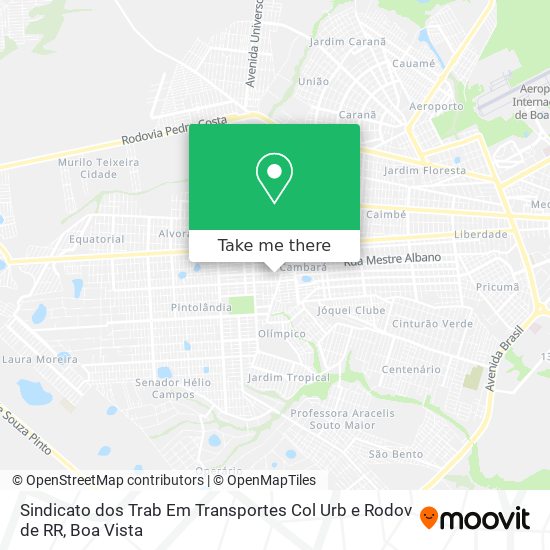 Sindicato dos Trab Em Transportes Col Urb e Rodov de RR map