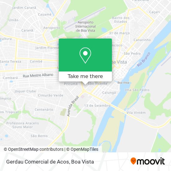 Gerdau Comercial de Acos map