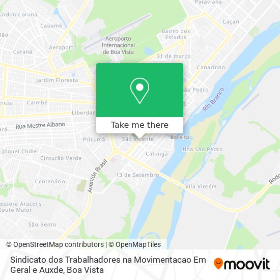 Sindicato dos Trabalhadores na Movimentacao Em Geral e Auxde map