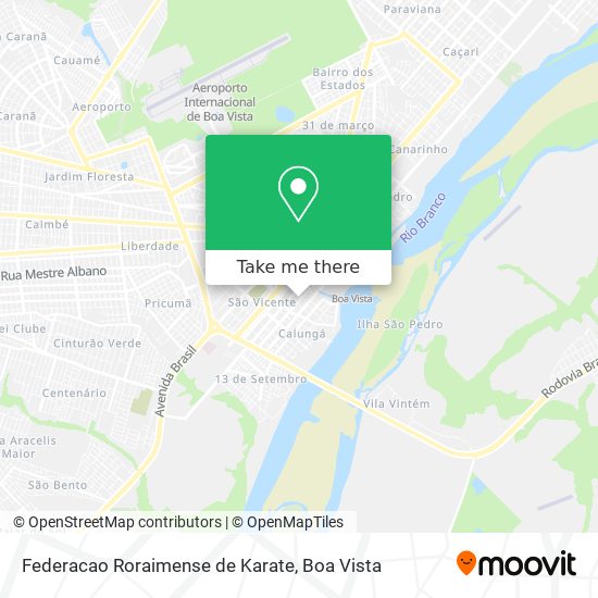 Federacao Roraimense de Karate map