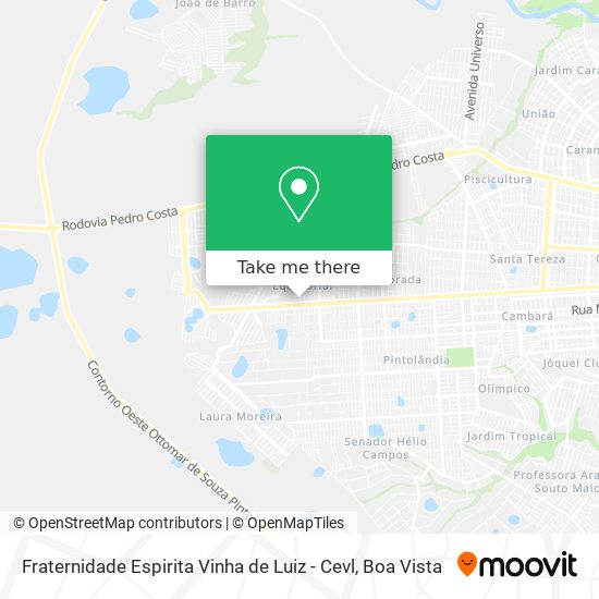 Fraternidade Espirita Vinha de Luiz - Cevl map