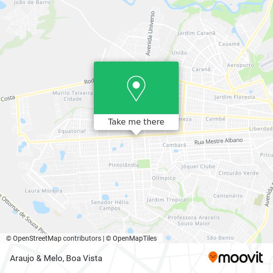 Araujo & Melo map