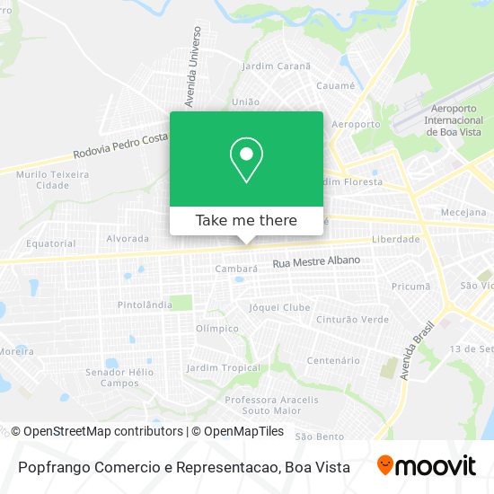 Popfrango Comercio e Representacao map