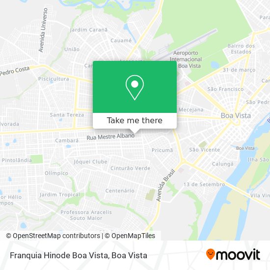 Franquia Hinode Boa Vista map