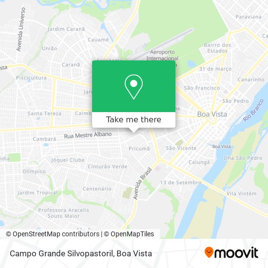 Campo Grande Silvopastoril map