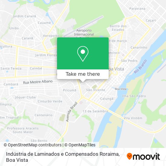 Indústria de Laminados e Compensados Roraima map