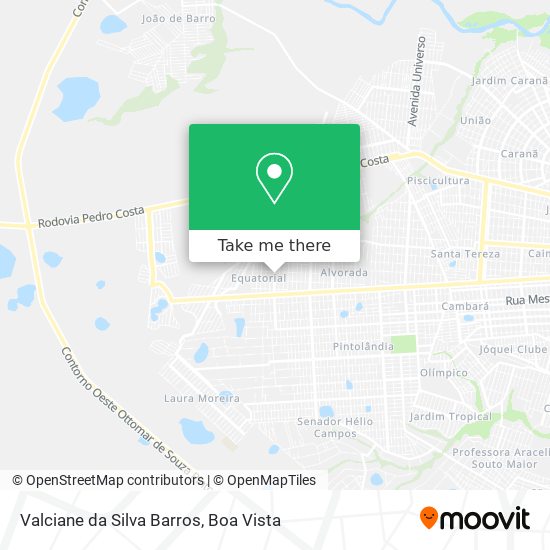 Valciane da Silva Barros map