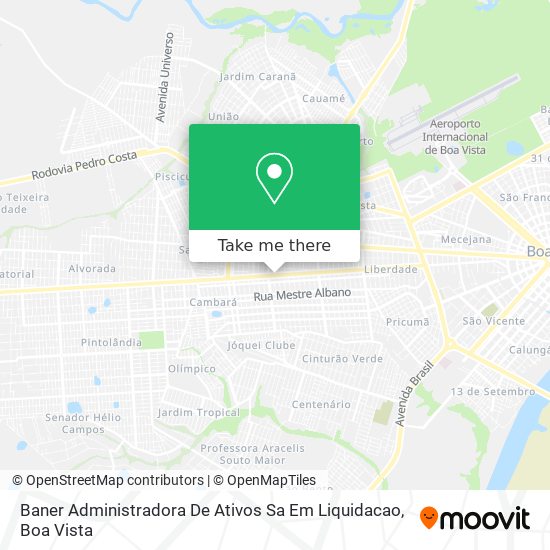 Baner Administradora De Ativos Sa Em Liquidacao map