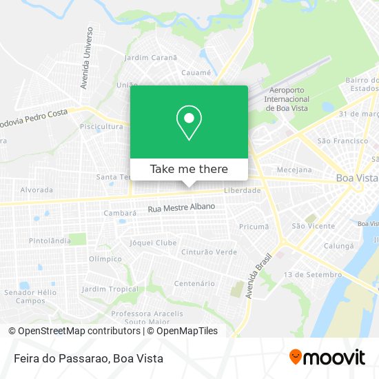 Feira do Passarao map