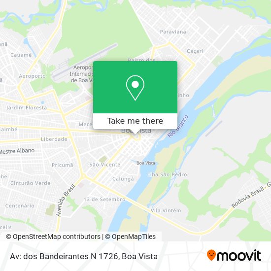 Av: dos Bandeirantes N 1726 map