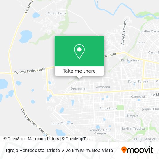 Igreja Pentecostal Cristo Vive Em Mim map