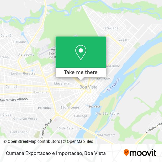 Cumana Exportacao e Importacao map