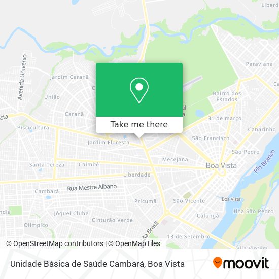 Unidade Básica de Saúde Cambará map