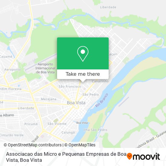 Associacao das Micro e Pequenas Empresas de Boa Vista map